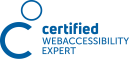 Logo Certified Web Accessibility Expertin