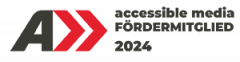 Logo accessible media Fördermitglied 2024