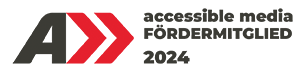 Logo Accessible Media Fördermitglied 2024